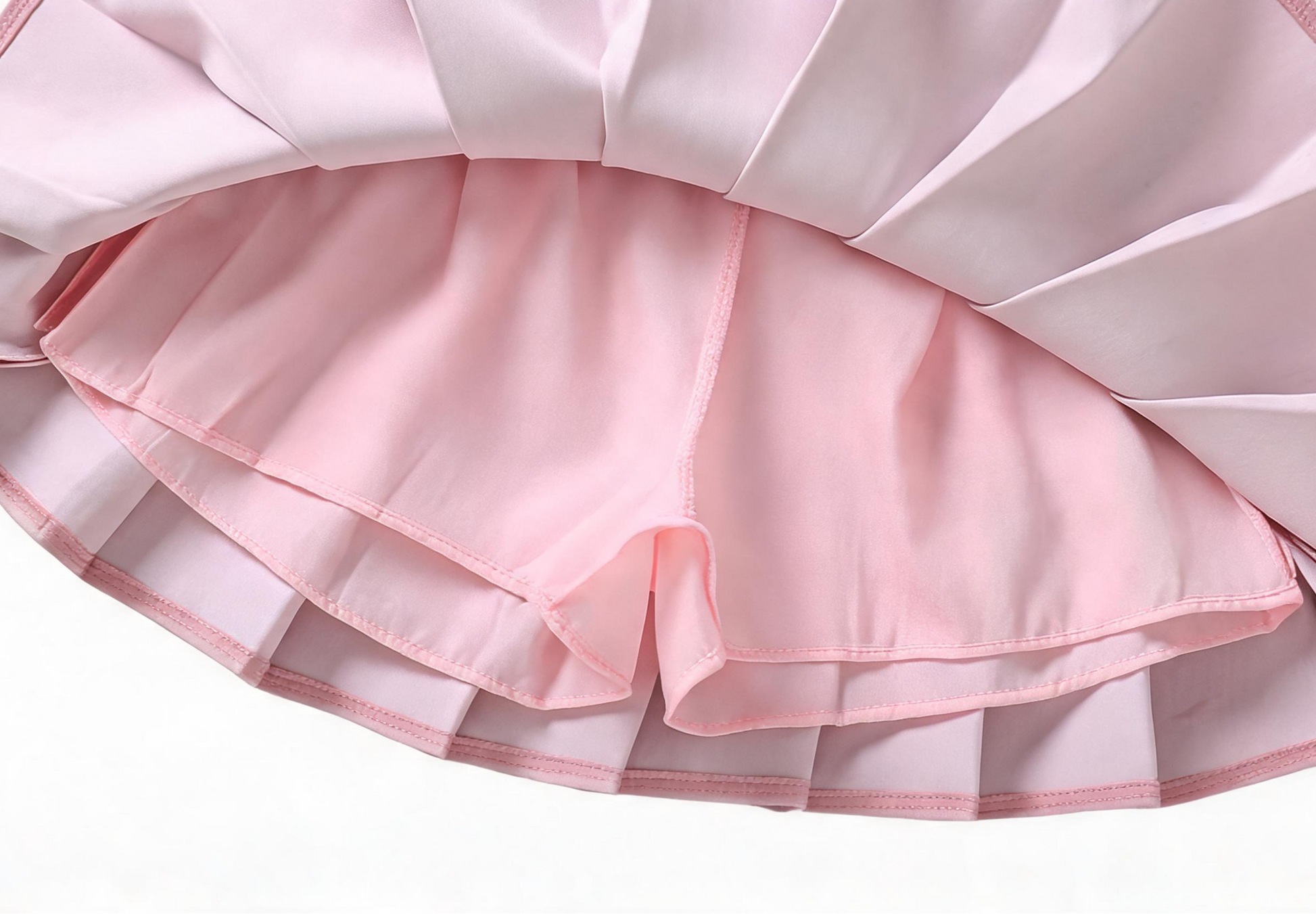 Pink skirt on a white background