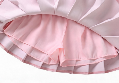 Pink skirt on a white background
